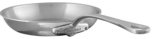 Mauviel M'Elite Bratpfanne aus poliertem Edelstahl, 5-lagig, 20 cm, hergestellt in Frankreich