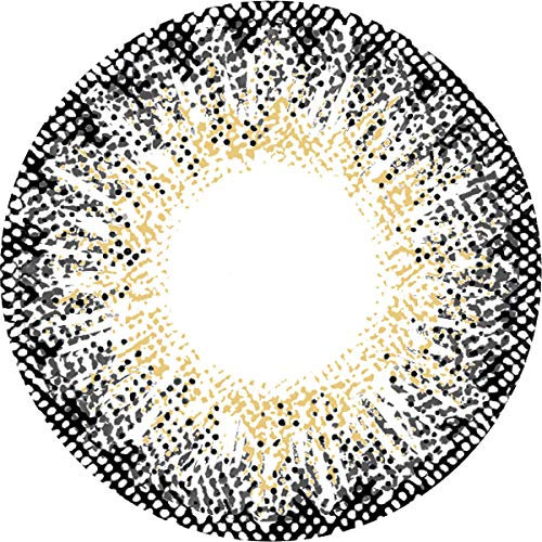 Matlens - Pro Trend Farbige Kontaktlinsen ohne Stärke grau gray Circle Lenses big eyes WAN-B30 2 Linsen 1 Kontaktlinsenbehälter 1 Pflegemittel 50ml