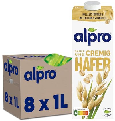 Alpro 24803 Växtmjölk, 1 l x 8 stycken
