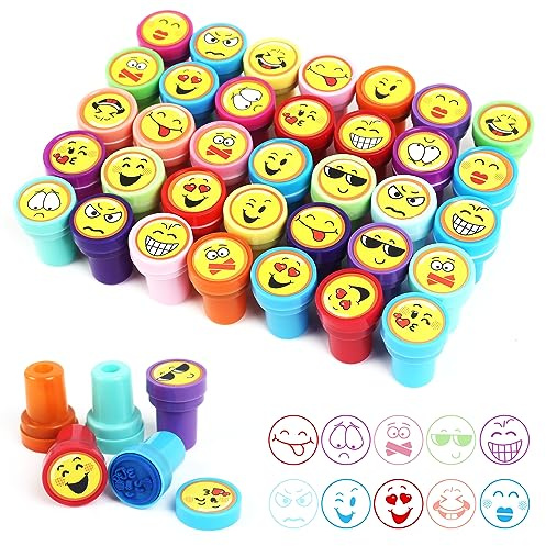 36 Pezzi Timbri per Bambini Gadget Compleanno Bambini Regalini Fine Feste Compleanno Timbri Motivazionali Scuola Primaria Pensierini Dopo Festa Gadget Natale