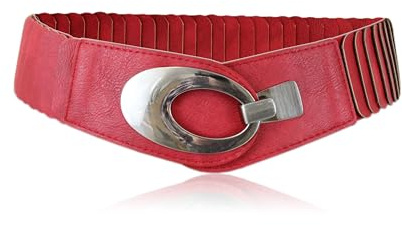irisaa breiter Damen Gürtel Elastischer Taillengürtel, Hüftgürtel Stretch Gürtel mit Hakenverschluss