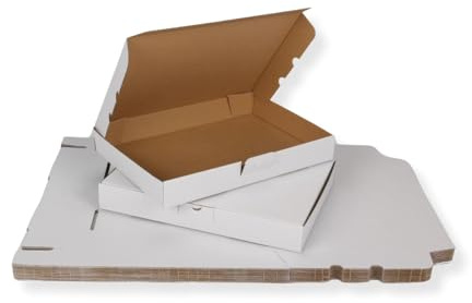 20 St. Maxibriefkarton 350 x 250 x 50 mm DIN A4 weiß Warensendung Faltkarton, Warenpost, Klappdeckelkarton