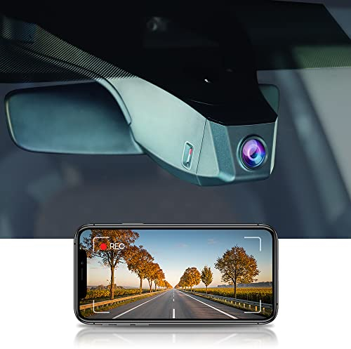 Fitcamx Dashcam 4K Kompatibel mit VW ID.4 ID.5 2021-2025 Pro 1st Edition Pro S & Audi Q4 e-tron, 2160P Autokamera WiFi OEM Volkswagen Zubehör, G-Sensor, Loop-Aufnahm, WDR Frontkamera, mit 64GB Karte