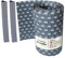 Bandes brise-vue en polyrotin - Anthracite/gris - 1 rouleau de 19 x 255 cm - Avec clips de fixation - Pour clôture double fil avec clips - Pour jardin, terrasse et balcon