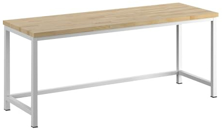 RAU | Werkbank | Gestellbauweise | 1 Querstrebe | Tiefe 700 mm | Breite 2000 mm