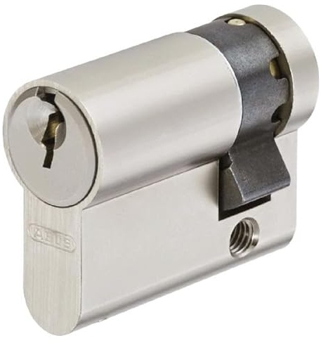 ABUS Mezzo cilindro A93NP 10 x 60 mm, nichel Pearl, mezzo cilindro, castello, casa, appartamento