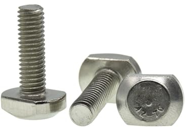 CHATROOM M5 M6 M8 M10 Edelstahl T Form Punch Fräsmaschine Schraube Gewindestange Klemmkappe Schraube for T-Nut T-Kopf Schrauben (Size : M8-45mm(2pcs))