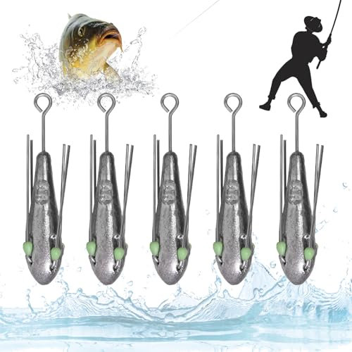 5 Unidades de Plomo de Pesca de 78 g - Pera con Cuatro Patas para Pesca al Aire Libre y en el Mar