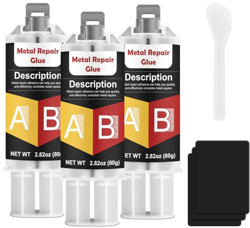 INNOVAYOU Metal Glue 240g, High Strength Heat Resistant Metal Welding Glue, Suitable for Plastics, Stainless Steel, Aluminum Alloy