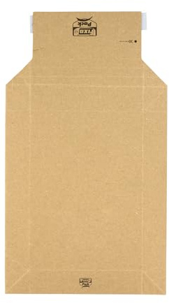 Fixo Packung mit 30 Versandtaschen aus festem Karton mit Faltenbalg, 226 x 289 mm, Mindestmaße: 155 x 219 mm, Faltenbalg 70 mm, selbstklebender Verschluss, Faltenbalg 70 mm, perfekt für den Versand