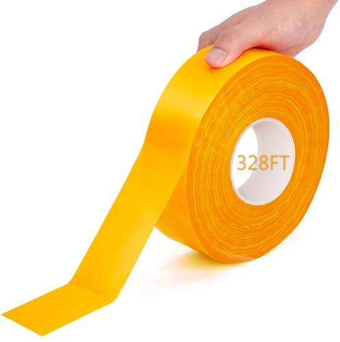 AEXHOT 328FT Pickleball Court Marking Kit Orange Temporary Pickleball Court Lines Tape for Badminton, Tennis, Basketball, Pickleball Court Marking