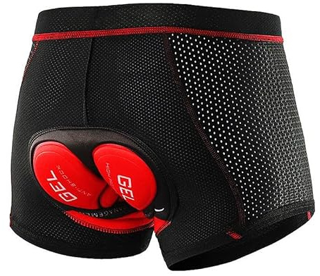 Towintec Mens Cycling Undershorts 5D Gel Padded Quick-Drying Underpants | Soft and Comfortable,Bicycle Bike Short, Bicycle MTB Underwear ,Liner Breathable Shockproof, Motorcycle Undershorts