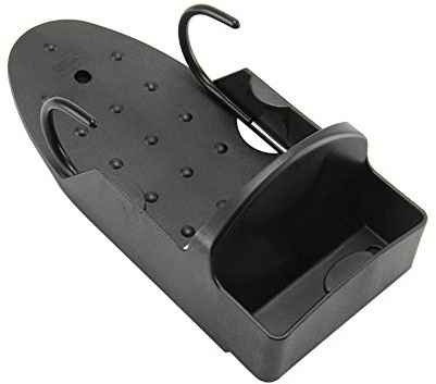 Refein Ironing Board Holder Wall Mount, Electric Iron Board Storage Rack Hanger on Household Bathroom Cupboard Door 5. 3 Inch Width (Black)