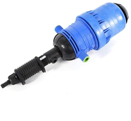 YiAndeli Adjustable Fertilizer Injector, 0.4%-4% Water Powered Chemical Dispenser Drip 20-2500 L/H Automatic Dosing Pump for Garden Livestock Farm Industry Blue,1