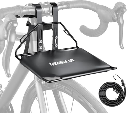 Abnehmbarer Fahrrad-Frontgepäckträger mit elastischen Spanngurten - Entfernbarer Lastenträger und Gepäckträger, Einfache Montage für MTB, Rennrad und Gravelbike,A