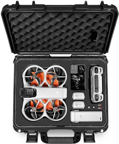 LEKUFEE Valise de Transport Rigide étanche pour Drone DJI Avata 360,Bundle Fly More (RC 2), DJI RC 2/RC N3/N2, 5 Batteries, hub de Charge et Autres Accessoires (étui Uniquement)