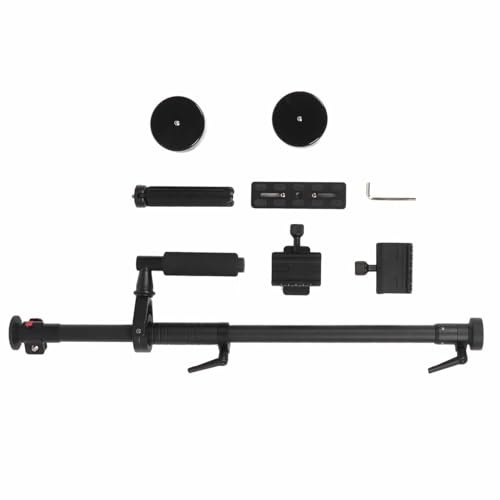 Vistreck Stabilizzatore per Videocamera a Bilanciamento Rapido con Piastra a Sgancio Rapido per Videocamere DSLR, BMCC, DV - Alluminio CNC