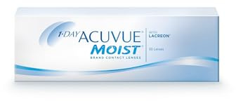 ACUVUE MOIST 1-Day Tageskontaktlinsen für empfindliche Augen & Allergiker – Tageskontaktlinsen mit -0.5 dpt und BC 9 – UV Schutz & Komfortables Tragegefühl – 30 Linsen