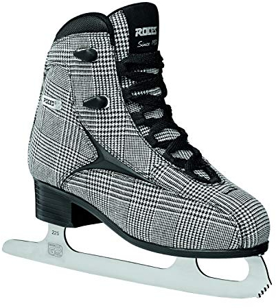 Roces Damen Brits Schlittschuh, Check Black White Silver, 41