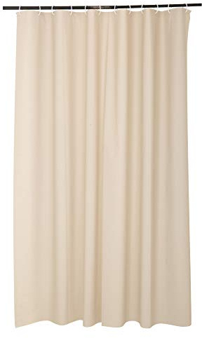 DOUCEUR D'INTERIEUR 1 Cortina de Ducha de Material PEVA 180 x 200 cm, Estaño, marrón