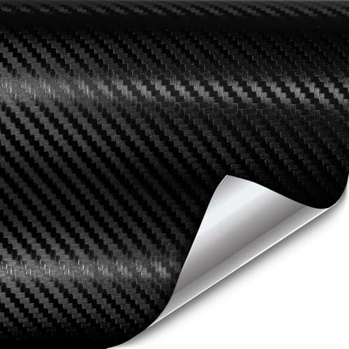 VVIVID® XPO Black Carbon Fiber Car Wrap Vinyl Roll with Air Release Technology (1.5ft x 5ft)