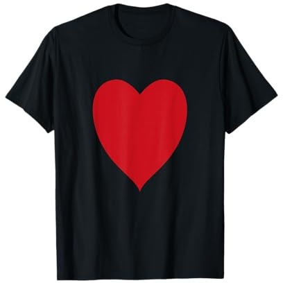Herz Ass Kartenspiel Spielkarte Karneval Verkleidung Kostüm T-Shirt