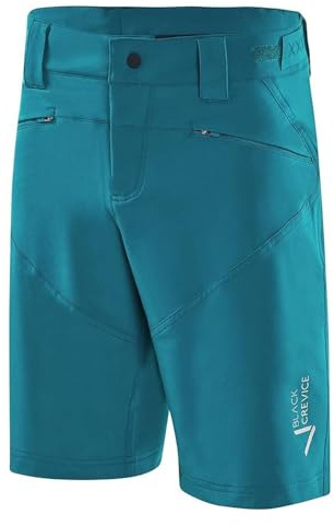 Black Crevice Herren MTB-Hose I Radfahrhose-Herren I Herren Radlerhose I wasserabweisend & schnelltrocknend I strapazierfähige & atmungsaktive Mountainbikehose mit angenehmer Polsterung