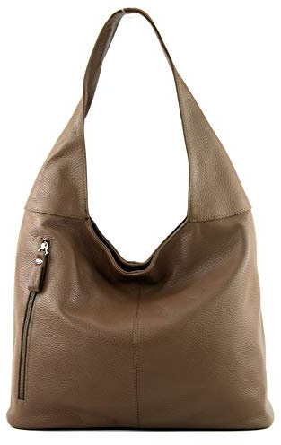 modamoda de T155 Damen Leder Schultertasche, handmade in Italy