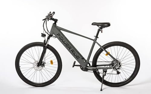 Power-Ride PRO Electric Mountain Bike for Adults, 19 Aluminum, 27.5 Wheel, 250W Ebike Motor, 36V 10.4AH Battery, 7 Speed TXZ500 Shimano Gear System