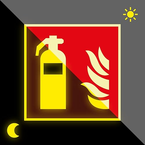 Schild | PERMALIGHT power langnachleuchtend Brandschutzzeichen Feuerlöscher, ASR/ISO, Kunststoff, 150x150mm
