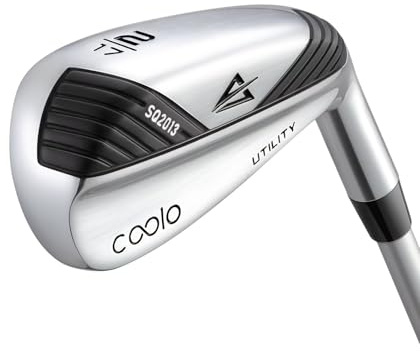COOLO Golf Driving Iron för medelgolfare, finns som enskilda 1, 2, 3 och 4 utility-järn, herr höger- och vänsterhänta. (2#, 17°, höger)