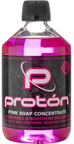 Pink Soap Proton CONCENTRADO con Pantenol, Alantoina y Aloe Vera - 500ml / 17 Oz. Jabon para Tatuajes.