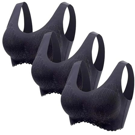 WILLBEST Trägerlos Umstandshose kurz Geometrisch Tshirt Damen Set bauchweg Unterhose Damen BH ohne bügel 95b Schatzhals Sport BH Push up Hemd mit Cups große