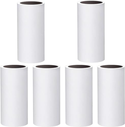 Rodillo Adhesivo, Rodillo Adhesivo Extra pegajoso, 6 Rollos Peluche para Quitar Pelusas y pelos de Animales de la Ropa, el Cabello, los pelos de Gato y Perro 60 Hojas/Rollo