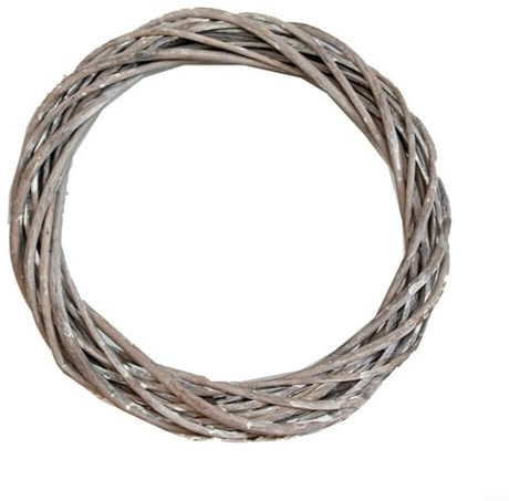 EpheyFIF Türkränze, graue künstliche Kränze, Weidenkranz, Dekoration, Weihnachten, Rattan-Rankenring, Blumenring, natürliche Ornamente, Bastelzubehör, Blumenkränze für Haustür, 30 cm
