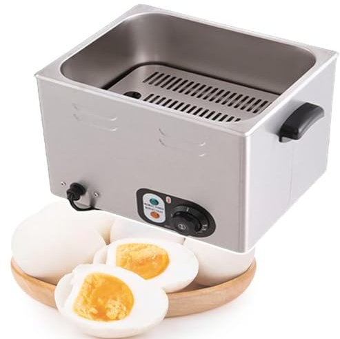 HCAUYNN Large Capacity Egg Maker, Capacity: 60 Eggs,With Indicator Light/Knob Control/Lid/U-Shaped Heating Tube,For Egg Lovers,220V