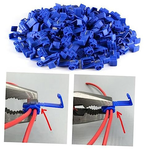 50pcs Quick Splice Connector Insulated Crimp Connectors for Wiring Terminal Connectors Wire Connectors Lock Copper Wire Connector