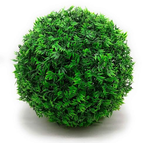 Acan Tradineur - Bola de boj, topiario Artificial, Planta de plástico, diseño Realista, decoración Interior y Exterior, jardín, hogar (Verde - Ø 20 cm)