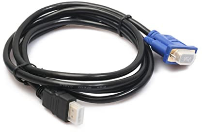 NUOBESTY 1.8m Câble Vidéo Numérique vers Vga avec Connecteurs Plaqués Or Adaptateur Mâle Broches pour Home Cinéma Et Appareils Vidéo Haute Définition sans Puce Intégrée