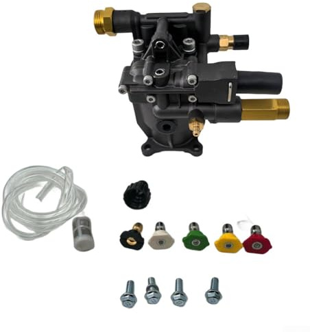 Eawfgtuw Pompe de nettoyeur haute pression avec pièce de rechange pour nettoyeur haute pression - Double joint de protection, pompe à connexion rapide facile à installer - Pompe de nettoyage robuste