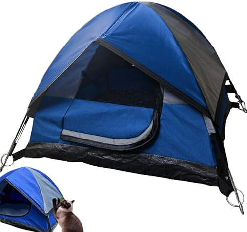 Katttält hus – utomhus kattsäng lektält för camping, bärbart husdjurstält för, hundar, små husdjur, valpar, enkel installation, lätt skydd för resor, trädgård, inomhusbruk