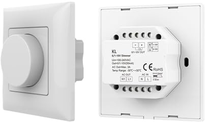 Interruttore a pulsante dimmer Triac AC 0/1-10V(0-10V Dimmer Only)