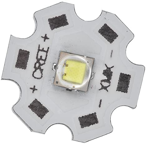 QWUUYEC LED Chip Power 10W, Fuente de Luz Durable y de Bajo Consumo, Blanco 3000K / 6500K - Alta Disipación de Calor, Uso en Linternas y Lámparas DIY (Luz cálida)