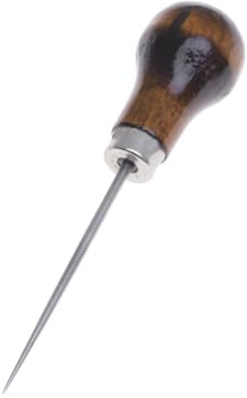 FUTUREORYY Punteruolo Manico in Legno e Punta in Acciaio, Strumento per Quilling e Incisione, per Rimuovere Detriti e Sporco su Noci Artigianali