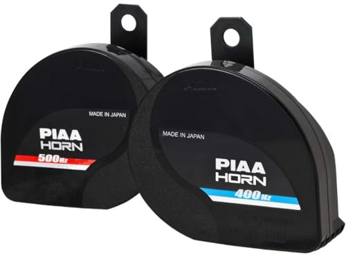 PIAA 85114 Slim Line 400 Hz + 500 Hz 112dB Sport Horn Kit