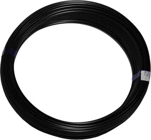 Polyamid Druckluft Schlauch PA Pneumatikschlauch, 4mm außen, 50 m Rolle, Farbe: schwarz