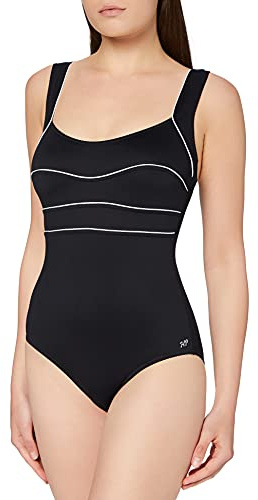 Haute Pression A8000 - Maillot de Bain Une pièce - Femme - Noir (Noir/Blanc) - FR: 52B (Taille Fabricant: 52)