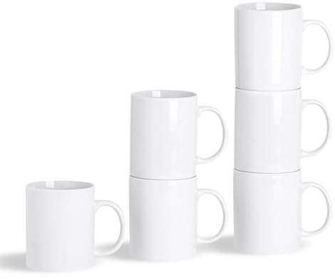 Argon Tableware Tasses Blanches Droites pour Le thé/Le café - 285 ML (10 oz) - Boîte de 24