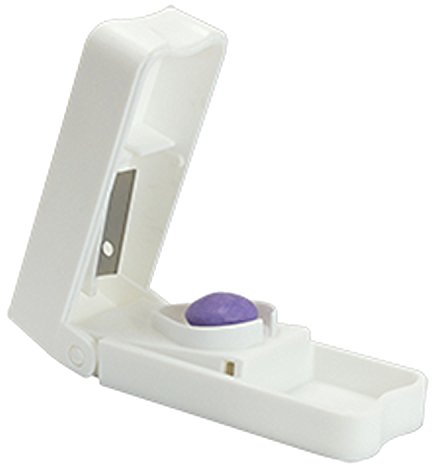 Tablettenteiler COLOR, weiß | Sundo Homecare Tabletten & Pillen-Teiler für kleine & große Medikamente | Der farbige (colour) Standard-Tablettenschneider