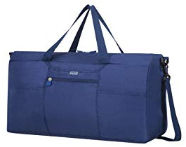 Samsonite Global Travel Accessories - Faltbare Reisetasche S, 55 cm, Blau (Midnight Blue)